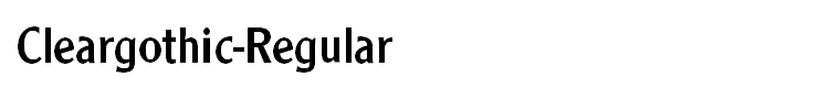 Cleargothic-Regular