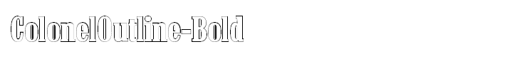 ColonelOutline-Bold