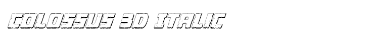 Colossus 3D Italic