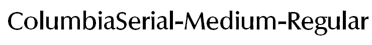 ColumbiaSerial-Medium-Regular