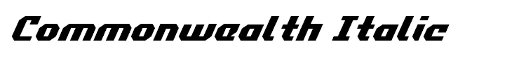 Commonwealth Italic