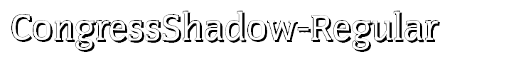CongressShadow-Regular
