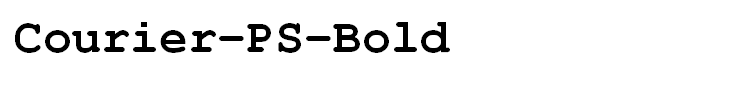 Courier-PS-Bold