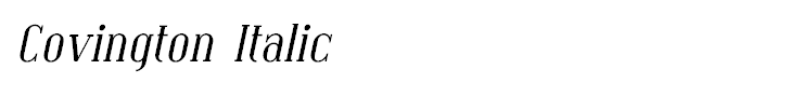 Covington Italic