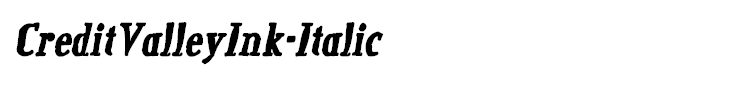 CreditValleyInk-Italic