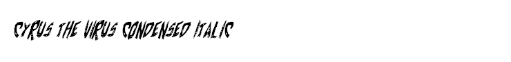 Cyrus the Virus Condensed Italic