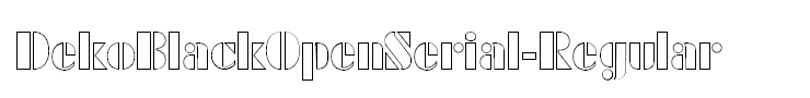 DekoBlackOpenSerial-Regular