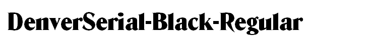 DenverSerial-Black-Regular