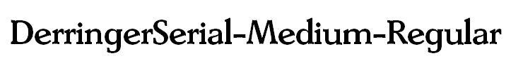 DerringerSerial-Medium-Regular