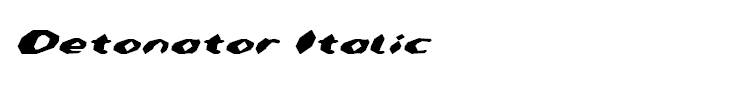 Detonator Italic