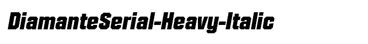 DiamanteSerial-Heavy-Italic