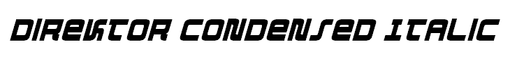 Direktor Condensed Italic