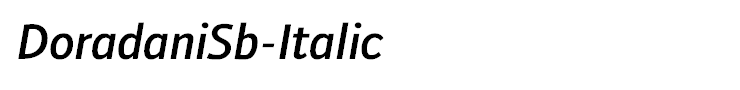 DoradaniSb-Italic