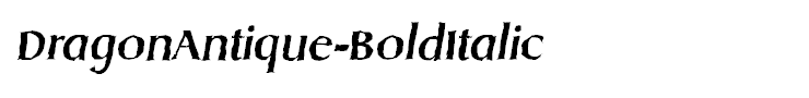 DragonAntique-BoldItalic