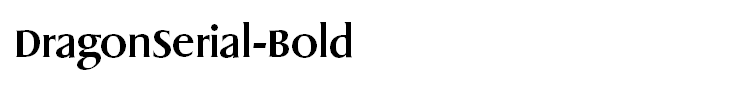 DragonSerial-Bold