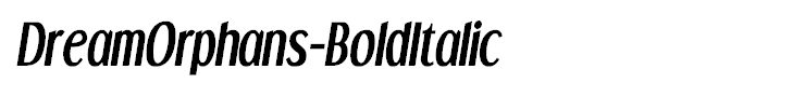 DreamOrphans-BoldItalic