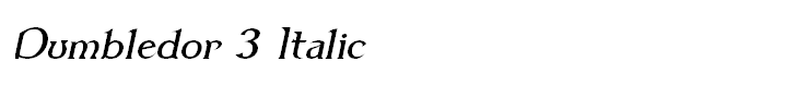 Dumbledor 3 Italic