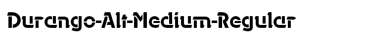 Durango-Alt-Medium-Regular