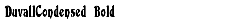 DuvallCondensed Bold