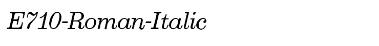 E710-Roman-Italic