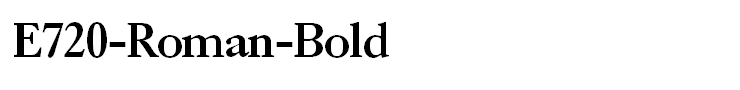 E720-Roman-Bold