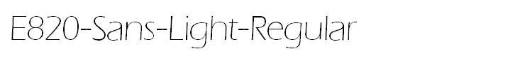 E820-Sans-Light-Regular