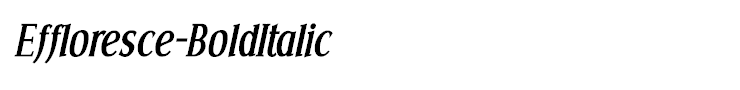 Effloresce-BoldItalic