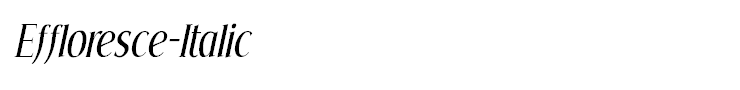 Effloresce-Italic