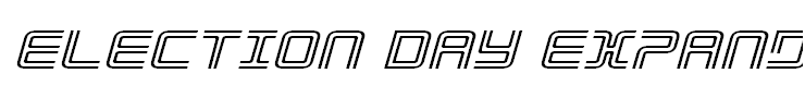 Election Day Expanded Italic