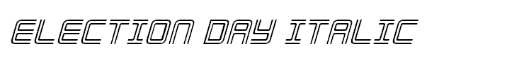 Election Day Italic