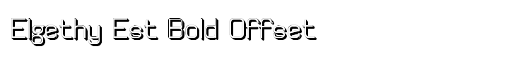 Elgethy Est Bold Offset