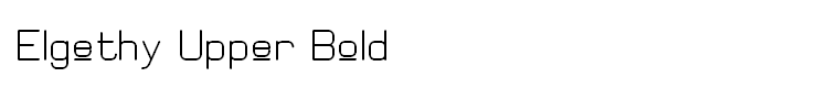 Elgethy Upper Bold