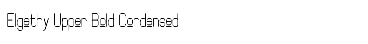 Elgethy Upper Bold Condensed