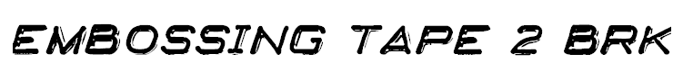 Embossing Tape 2 BRK