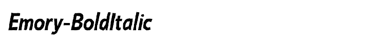 Emory-BoldItalic