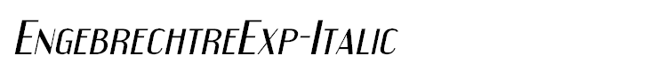 EngebrechtreExp-Italic