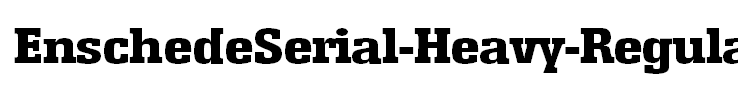 EnschedeSerial-Heavy-Regular