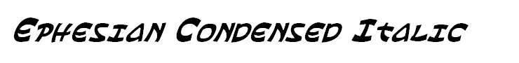 Ephesian Condensed Italic