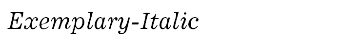 Exemplary-Italic