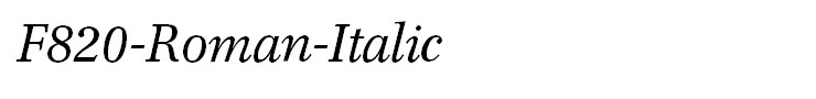 F820-Roman-Italic
