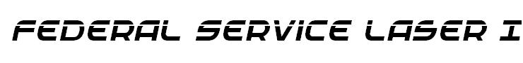 Federal Service Laser Italic