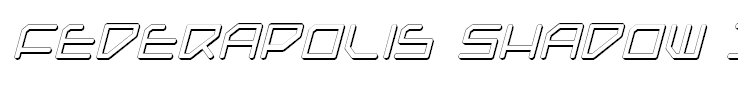 Federapolis Shadow Italic