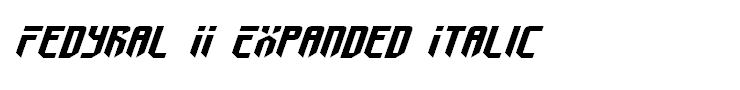 Fedyral II Expanded Italic