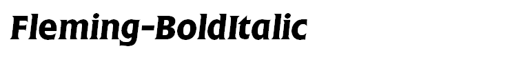 Fleming-BoldItalic