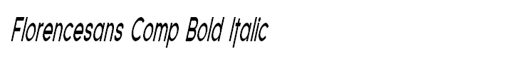 Florencesans Comp Bold Italic
