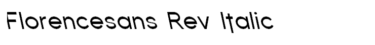 Florencesans Rev Italic