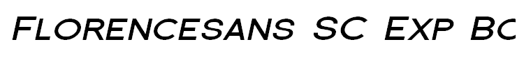 Florencesans SC Exp Bold Italic