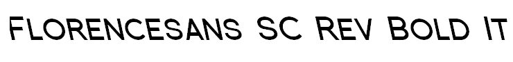 Florencesans SC Rev Bold Italic