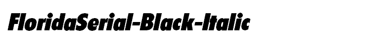 FloridaSerial-Black-Italic