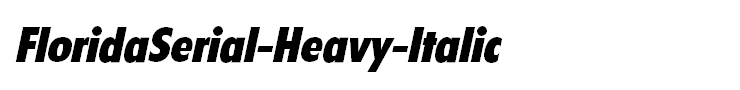 FloridaSerial-Heavy-Italic